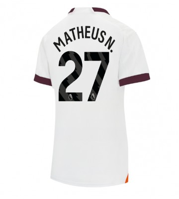 Manchester City Matheus Nunes #27 Udebanetrøje Dame 2023-24 Kort ærmer